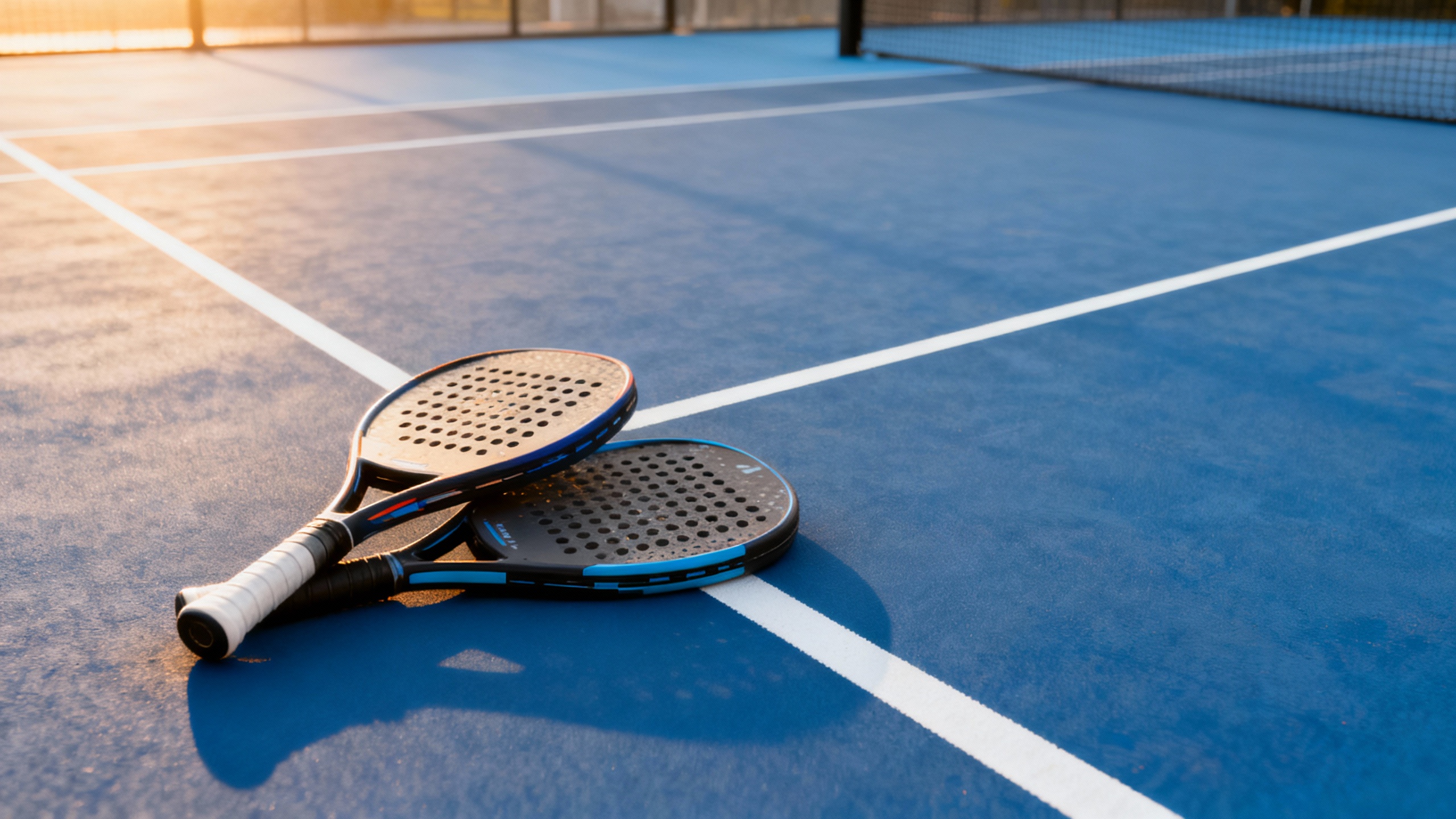 Comparatie vizuală forme de rachetă padel și poziția sweet spot-ului